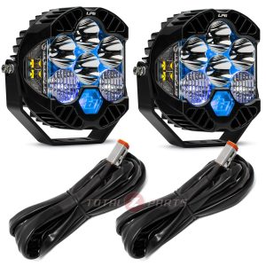 Baja Designs® 2x LP6 Pro LED Driving/Combo Lights (Blue Backlight), Controller Wiring
