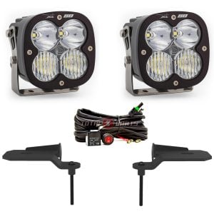 Baja Designs® XL80 Clear Combo LED Ditch Light Pods & KC Brackets Kit for 20+ Jeep 392/Mojave