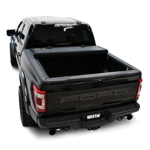 Westin® Hard Tri-Fold Aluminum Tonneau Cover fits 15-26 Ford F-150 5.5ft Bed
