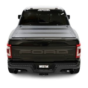 Westin® Hard Tri-Fold Aluminum Tonneau Cover fits 15-26 Ford F-150 5.5ft Bed
