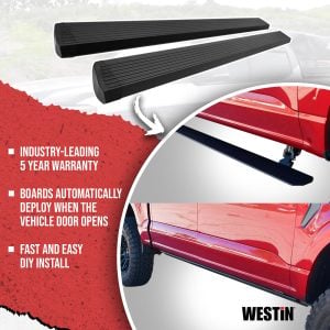 Westin® Pro-E Power Running Boards Textured Black (19-26 Silverado & Sierra Crew Cab) Westin® Pro-E Power Running Boards Textured Black (19-26 Silverado & Sierra Crew Cab)