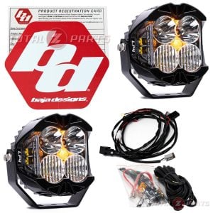 Baja Designs® LP4 Pro Clear Driving/Combo Lights Pair, Wiring, Reflex Actuators Kit Baja Designs® LP4 Pro Clear Driving/Combo Lights Pair, Wiring, Reflex Actuators Kit