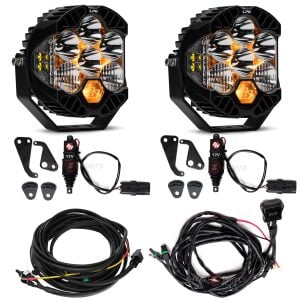Baja Designs® LP6 Clear Driving/Combo Lights Pair w/Toggle Harness, Actuators Kit