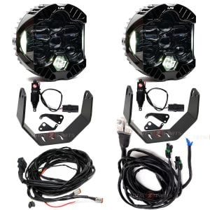 Baja Designs® DOT LP6 Clear (White DRL) Lights Pair w/Brackets, Upfitter Harness, Actuators Kit