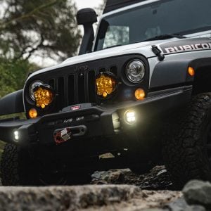 Baja Designs® LP9 Pro Amber Driving/Combo Lights Pair, Toggle Harness, Actuators Kit