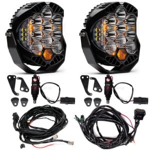 Baja Designs® LP9 Pro Clear Driving/Combo Lights Pair, Upfitter Harness, Actuators Kit Baja Designs® LP9 Pro Clear Driving/Combo Lights Pair, Upfitter Harness, Actuators Kit