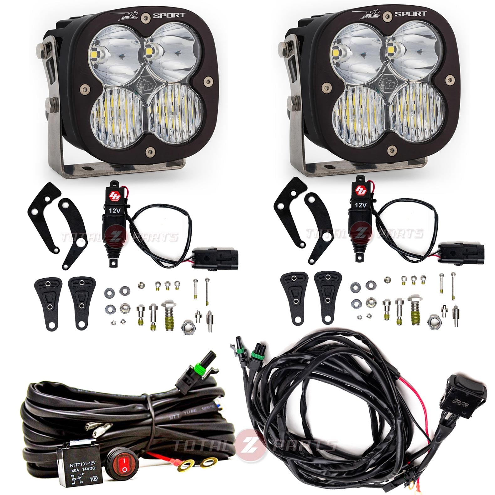 Baja Designs® XL Sport Clear Driving/Combo LED Lights Pair & Reflex Actuators Kit Baja Designs® XL Sport Clear Driving/Combo LED Lights Pair & Reflex Actuators Kit