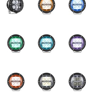 Rigid Industries® 360-Series Spot Beam RGBW 4" Round Light Pods, Brackets, Wiring Rigid Industries® 360-Series Spot Beam RGBW 4" Round Light Pods, Brackets, Wiring