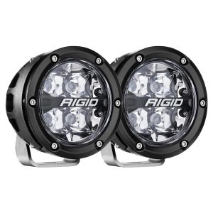 Rigid Industries® 360-Series Spot Beam RGBW 4" Round Light Pods, Brackets, Wiring Rigid Industries® 360-Series Spot Beam RGBW 4" Round Light Pods, Brackets, Wiring