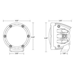 Rigid Industries® 360-Series RGBW 4-inch Round Light Pods, Brackets, Wiring Rigid Industries® 360-Series RGBW 4-inch Round Light Pods, Brackets, Wiring