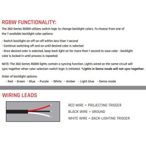 Rigid Industries® 360-Series RGBW 4-inch Round Light Pods, Brackets, Wiring Rigid Industries® 360-Series RGBW 4-inch Round Light Pods, Brackets, Wiring
