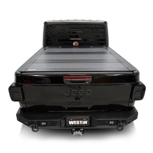 Westin® Hard Tri-Fold Aluminum Tonneau Cover fits 20-26 Jeep Gladiator JT Westin® Hard Tri-Fold Aluminum Tonneau Cover fits 20-26 Jeep Gladiator JT