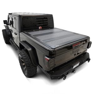 Westin® Hard Tri-Fold Aluminum Tonneau Cover fits 20-26 Jeep Gladiator JT