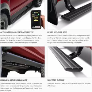 AMP Research® PowerStep™ Plug-N-Play Smart Series Running Boards (17-19 Ford Super Duty) AMP Research® PowerStep™ Plug-N-Play Smart Series Running Boards (17-19 Ford Super Duty)