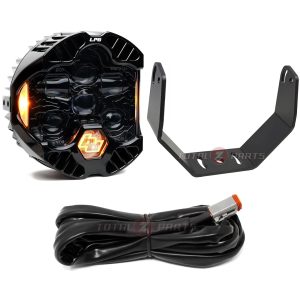 Baja Designs® DOT LP6 Clear 5000K (Amber DRL) Headlight Pod Universal, Bracket, Controller Harness