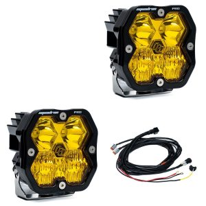 Baja Designs® Squadron 2.0 Pro LED Pair Amber Driving/Combo Lights & Wire Harness Baja Designs® Squadron 2.0 Pro LED Pair Amber Driving/Combo Lights & Wire Harness