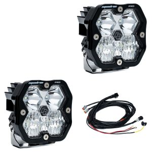 Baja Designs® Squadron 2.0 Pro LED Pair Clear Driving/Combo Lights & Wire Harness Baja Designs® Squadron 2.0 Pro LED Pair Clear Driving/Combo Lights & Wire Harness