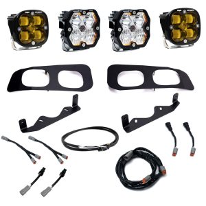 Baja Designs® Squadron 2.0 Pro / SAE Dual LED Fog Lights Upfitter Kit (23-26 Ford F250/F350)