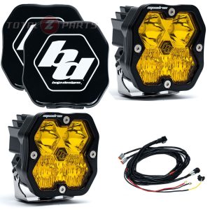 Baja Designs® Squadron 2.0 Sport LED Pair Amber Driving/Combo Lights, Rock Guards, Wiring Baja Designs® Squadron 2.0 Sport LED Pair Amber Driving/Combo Lights, Rock Guards, Wiring