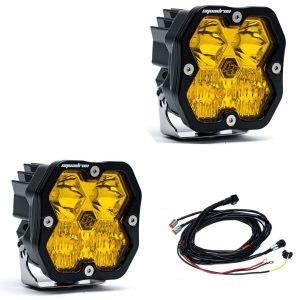 Baja Designs® Squadron 2.0 Sport LED Pair Amber Driving/Combo Lights & Wire Harness Baja Designs® Squadron 2.0 Sport LED Pair Amber Driving/Combo Lights & Wire Harness