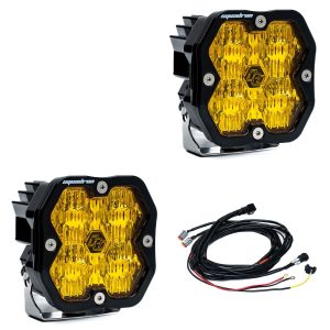Baja Designs® Squadron 2.0 Sport LED Pair Amber Wide Cornering Lights & Wire Harness Baja Designs® Squadron 2.0 Sport LED Pair Amber Wide Cornering Lights & Wire Harness