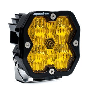 Baja Designs® Squadron 2.0 Sport LED Pair Amber Wide Cornering Lights & Wire Harness