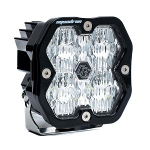 Baja Designs® Squadron 2.0 Sport LED Pair Clear Wide Cornering Lights, Wire Harness, Rock Guards Baja Designs® Squadron 2.0 Sport LED Pair Clear Wide Cornering Lights, Wire Harness, Rock Guards