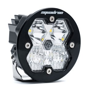 Baja Designs® Squadron-R 2.0 Sport LED Pair Clear Driving/Combo Lights & Wire Harness