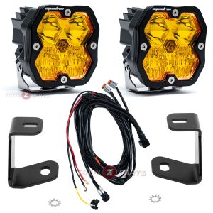 Baja Designs® Squadron 2.0 Sport Amber Driving/Combo LED Ditch Lights Kit for 15-20 F-150
