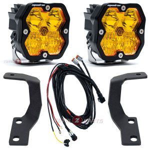 Baja Designs® Squadron 2.0 Sport Amber Driving/Combo LED Ditch Lights Kit for 10-24 4Runner