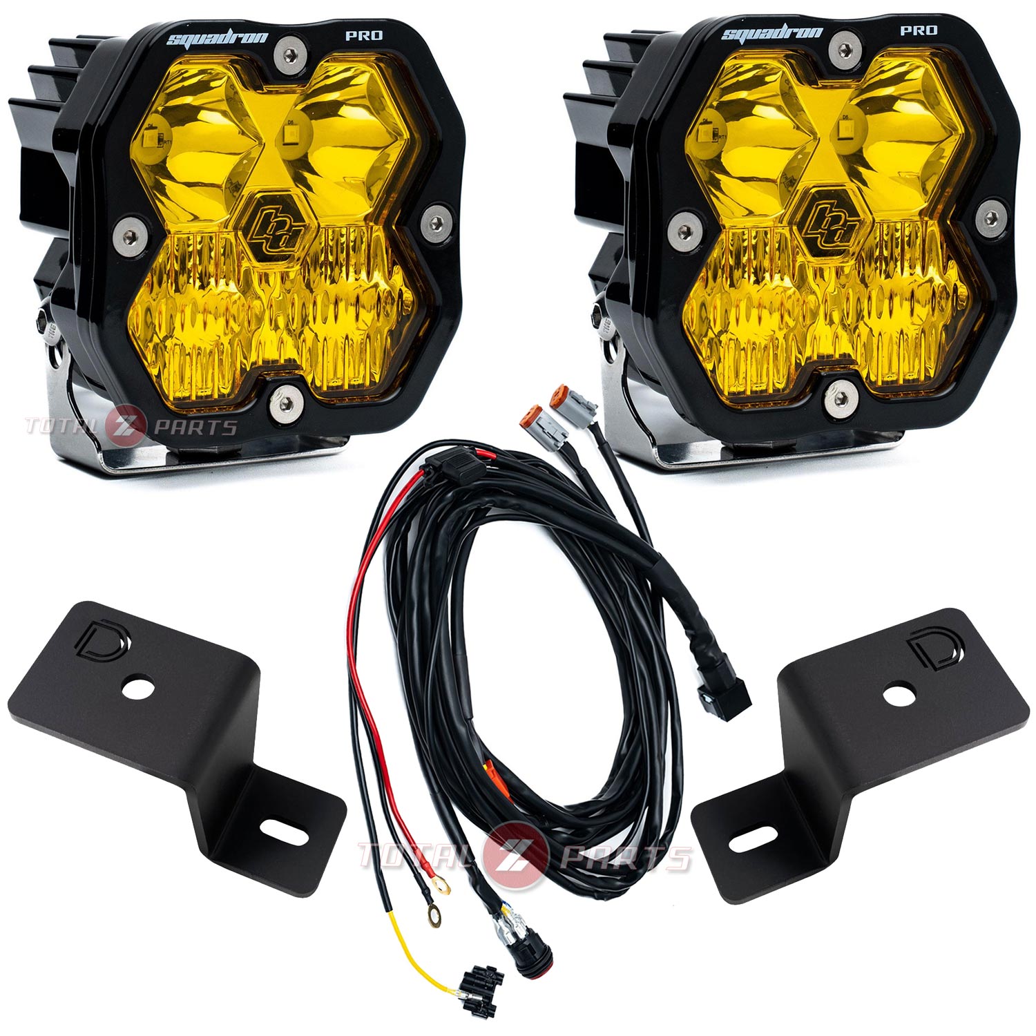 Baja Designs® Squadron 2.0 Pro Amber Driving/Combo LED Ditch Lights Kit for 21-26 Ford F150