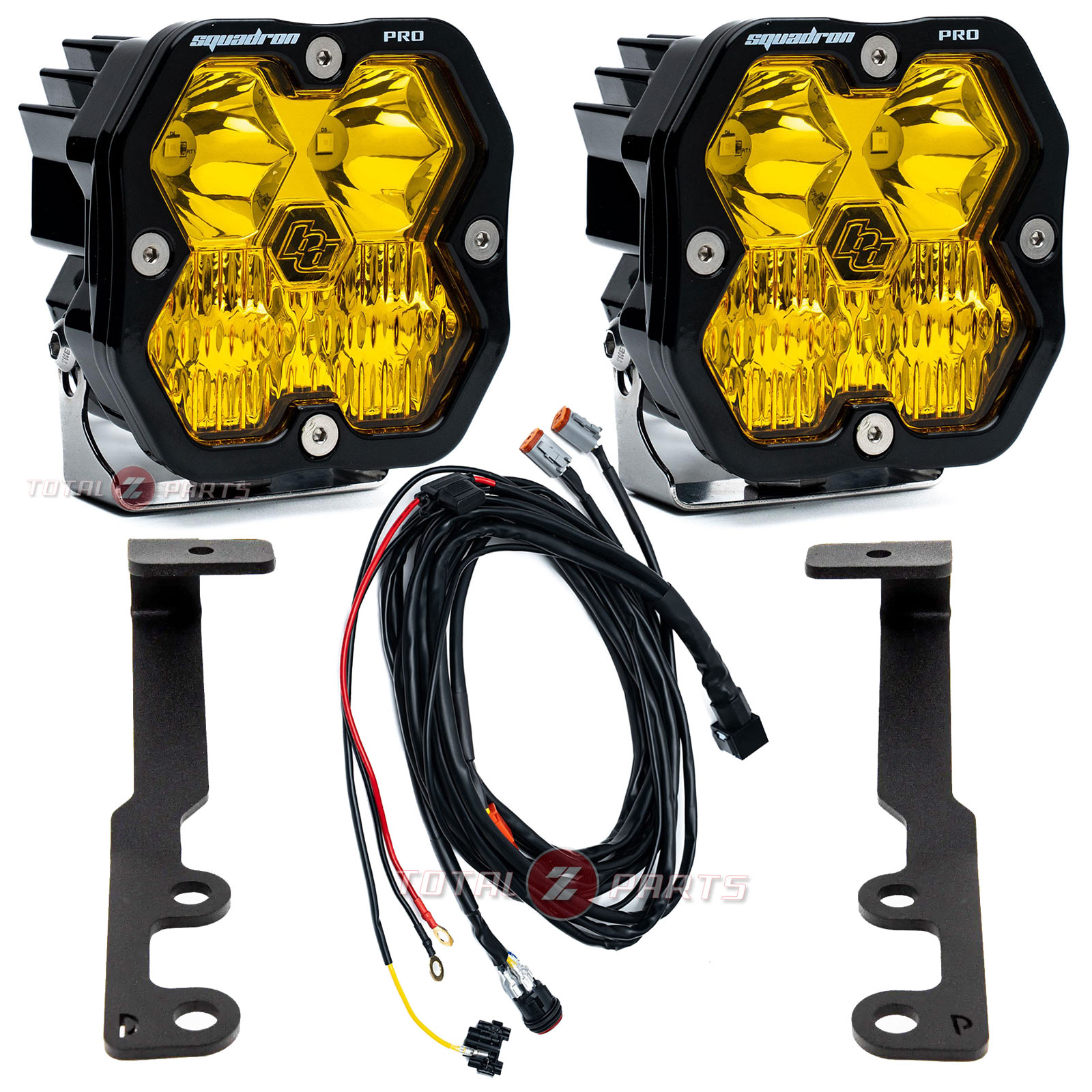 Baja Designs® Squadron 2.0 Pro Amber Driving/Combo LED Ditch Lights Kit for 24-26 Tacoma