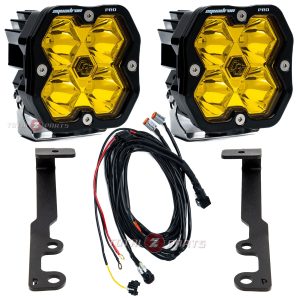 Baja Designs® Squadron 2.0 Pro Amber LED Ditch Lights (Spot Beam) Kit for 24-26 Tacoma