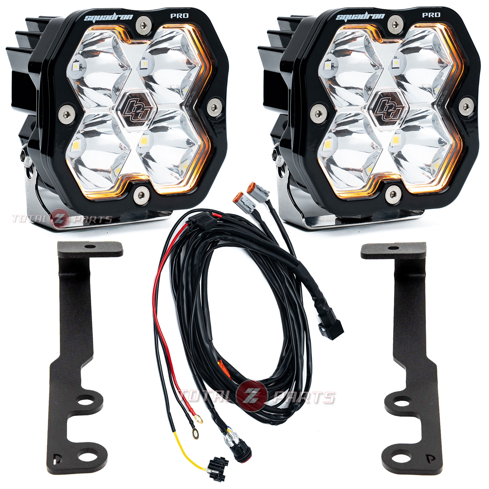 Baja Designs® Squadron 2.0 Pro LED Ditch Lights (Spot Beam) Kit for 24-26 Tacoma