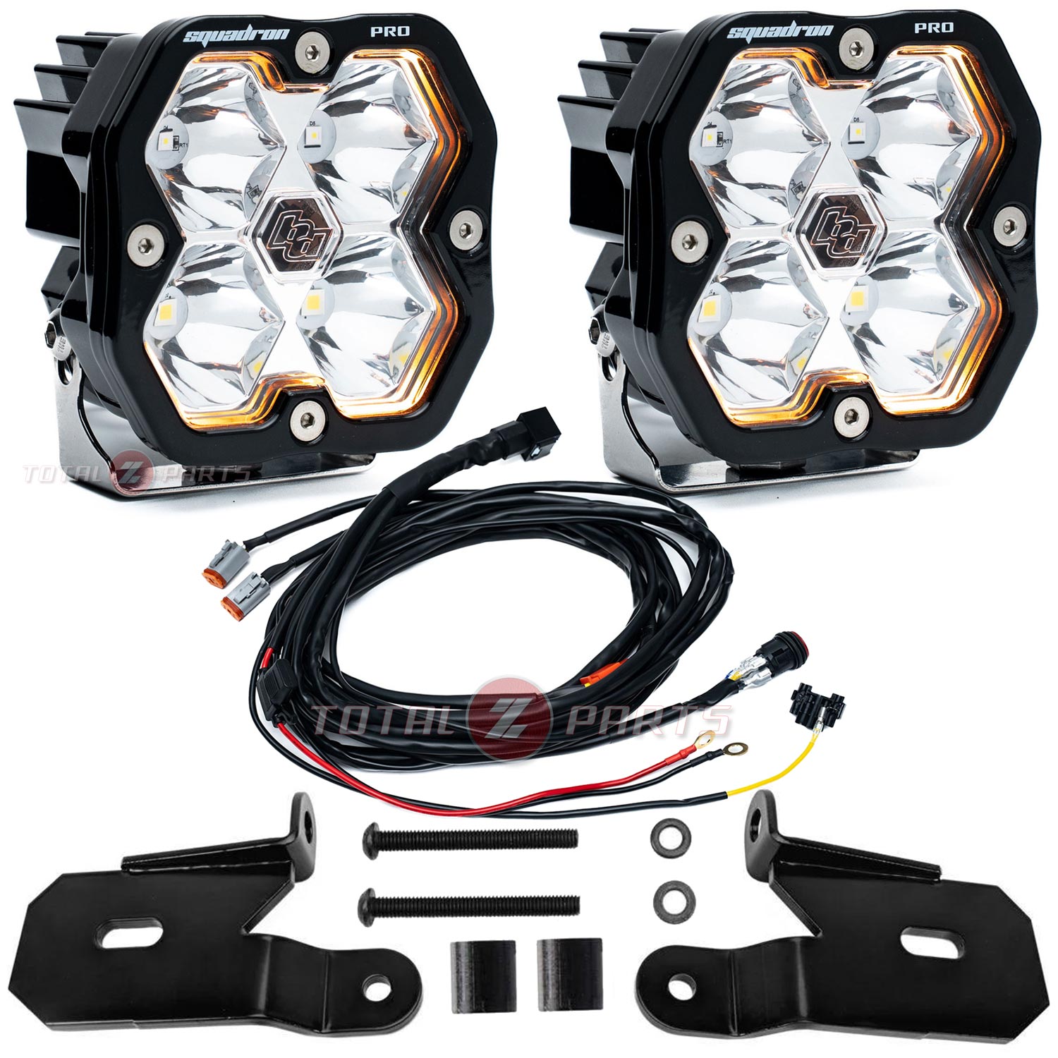 Baja Designs® Squadron 2.0 Pro Spot Ditch Light Pods Brackets Kit for 18+ Jeep JL/JT Baja Designs® Squadron 2.0 Pro Spot Ditch Light Pods Brackets Kit for 18+ Jeep JL/JT