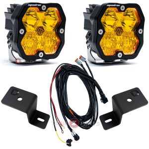 Baja Designs® Squadron 2.0 Sport Amber Driving/Combo LED Ditch Lights Kit for 21-26 Ford F150
