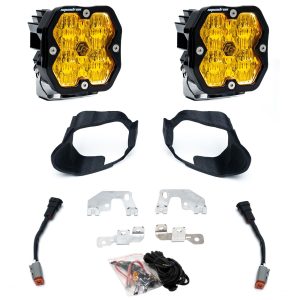 Baja Designs® Squadron 2.0 Sport Amber Fog Pocket Lights Kit for 19-26 Mercedes Sprinter