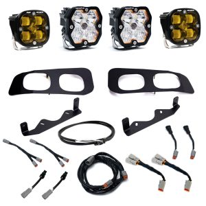 Baja Designs® Squadron 2.0 Sport / SAE Dual LED Fog Lights Upfitter Kit (23-26 Ford F250/F350)