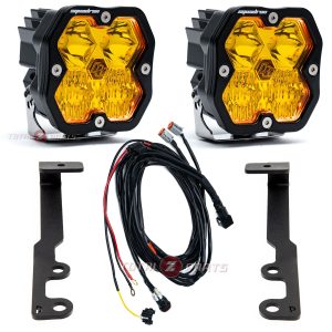 Baja Designs® Squadron 2.0 Sport Amber Driving/Combo LED Ditch Lights Kit for 24-26 Tacoma