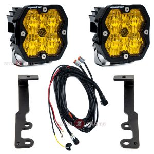 Baja Designs® Squadron 2.0 Sport Amber Wide LED Ditch Lights Kit for 24-26 Tacoma