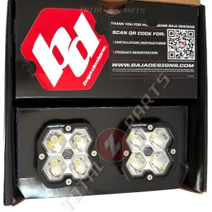 Baja Designs® Squadron 2.0 Sport LED Pair Clear Spot Lights & Wire Harness Baja Designs® Squadron 2.0 Sport LED Pair Clear Spot Lights & Wire Harness