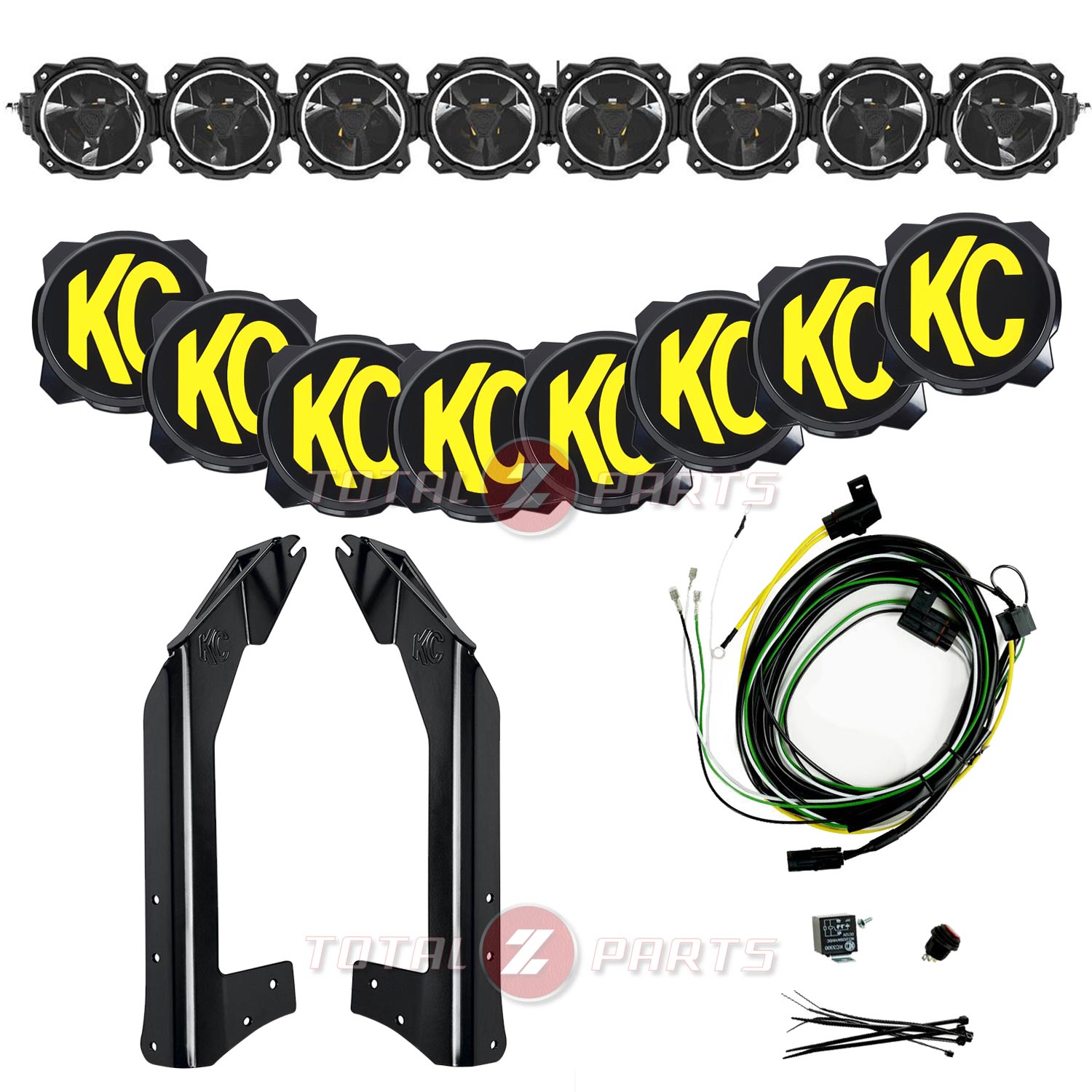 KC HiLiTES® Gravity Titan™ 50" LED Overhead Roof Light Bar Kit (07-18 Jeep Wrangler) KC HiLiTES® Gravity Titan™ 50" LED Overhead Roof Light Bar Kit (07-18 Jeep Wrangler)