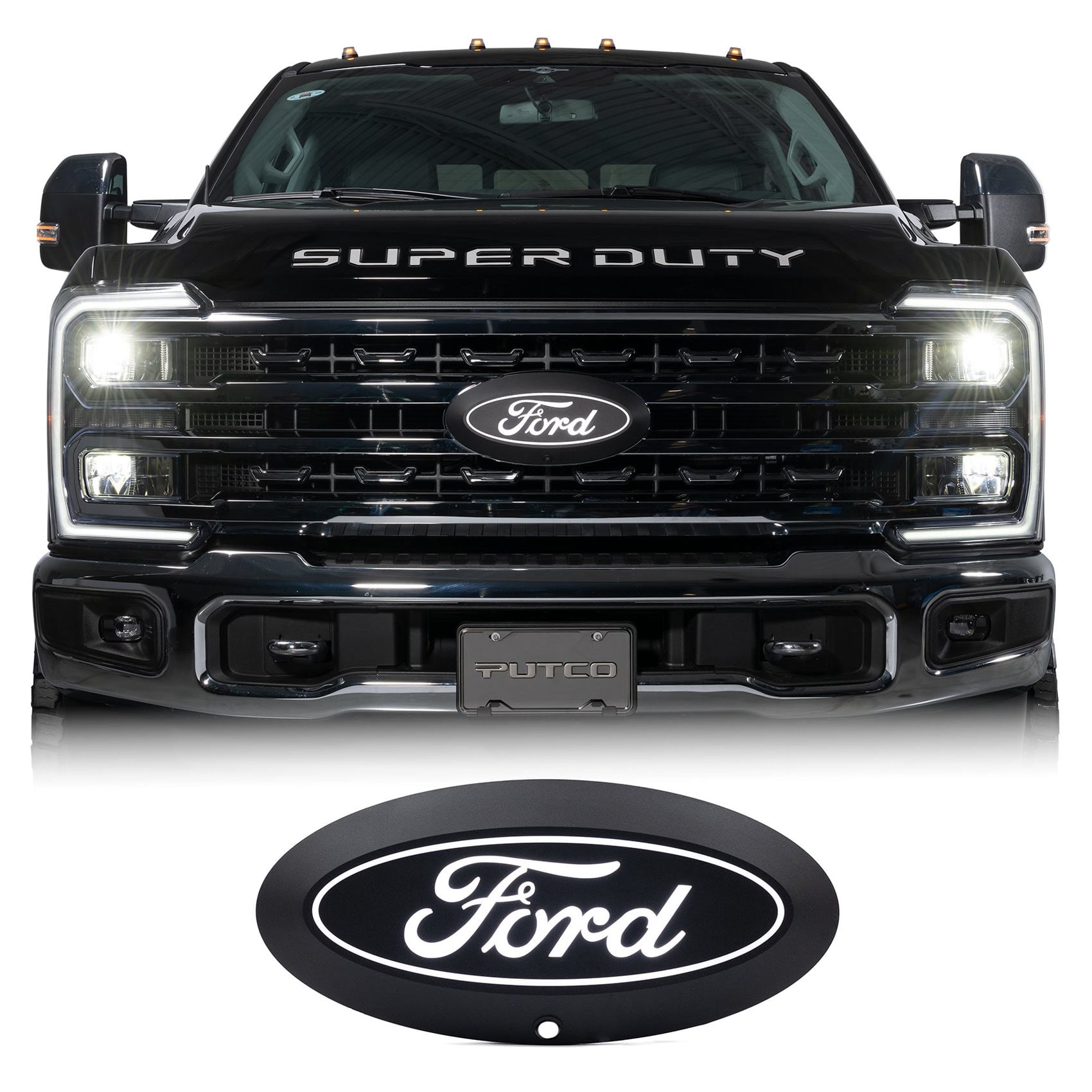 Putco® Luminix White LED Front Emblem (23-26 Ford F250/F350/F450 w/Camera)