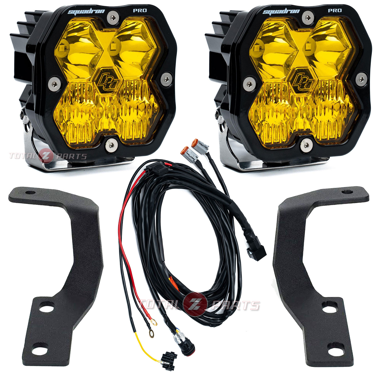 Baja Designs® Squadron 2.0 Pro Amber Driving/Combo LED Ditch Lights Kit for 10-24 4Runner