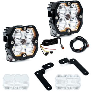 Baja Designs® Squadron 2.0 Pro A-Pillar Ditch Light Kit for 18-26 Jeep JL/JT