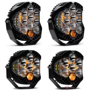 Baja Designs® (2) LP6 Pro, (2) LP9 Pro Clear Driving/Combo Light Pods