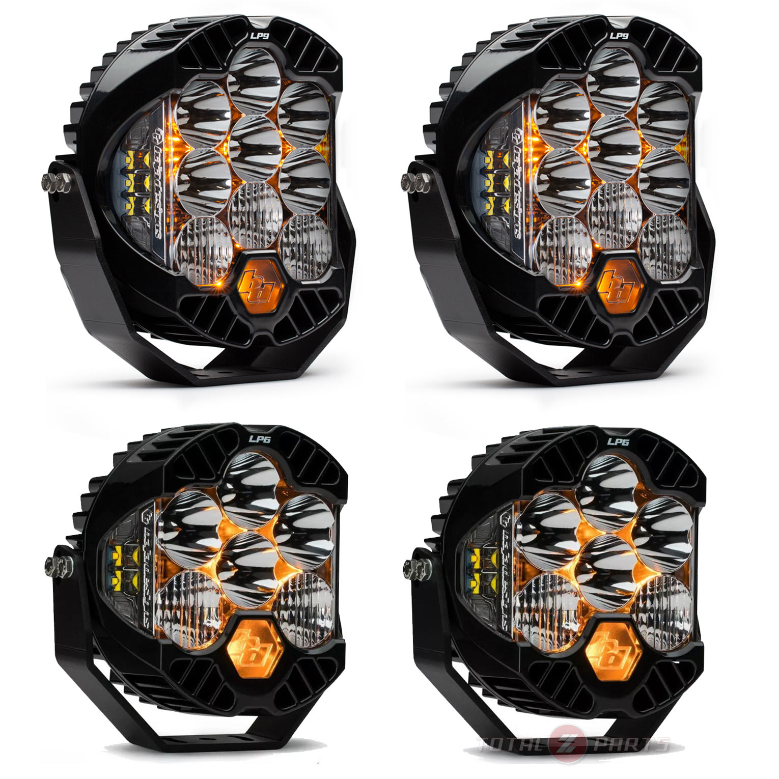 Baja Designs® (2) LP6 Pro, (2) LP9 Pro Clear Driving/Combo Light Pods Baja Designs® (2) LP6 Pro, (2) LP9 Pro Clear Driving/Combo Light Pods