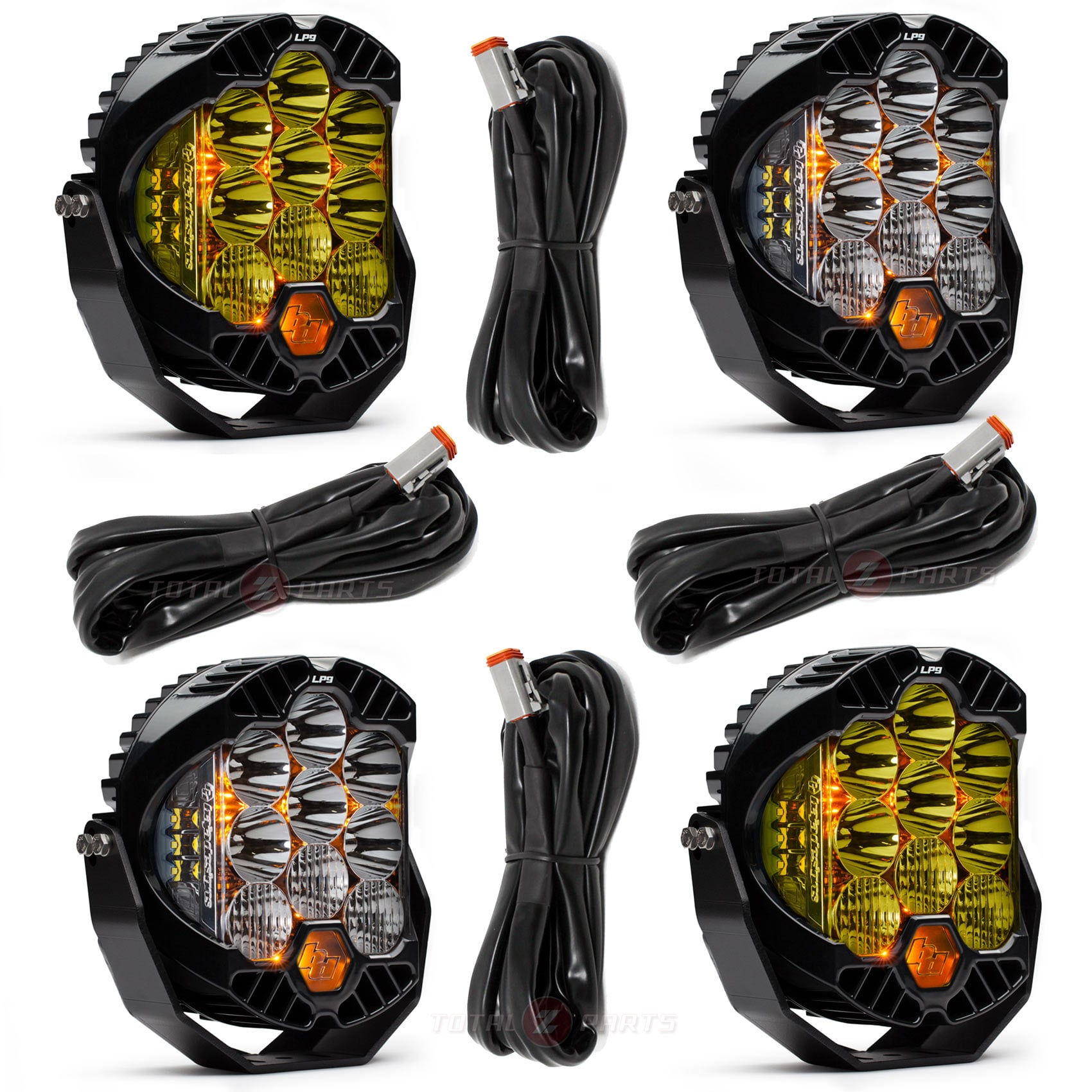 Baja Designs® LP9 Pro Driving/Combo Lights (2 Clear, 2 Amber) w/ Controller Module Harnesses Baja Designs® LP9 Pro Driving/Combo Lights (2 Clear, 2 Amber) w/ Controller Module Harnesses