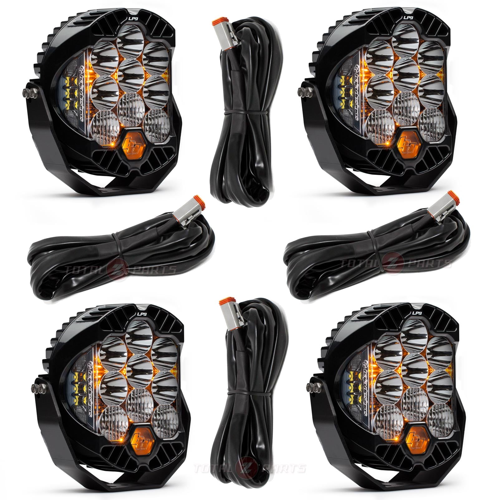 Baja Designs® 4x LP9 Pro Clear Driving/Combo Lights & Controller Module Harnesses Baja Designs® 4x LP9 Pro Clear Driving/Combo Lights & Controller Module Harnesses