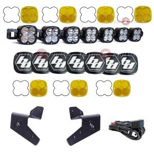 Baja Designs® 7 XL Linkable Roof Mount LED Light Bar Kit + Amber Lenses (24-26 Maverick R)